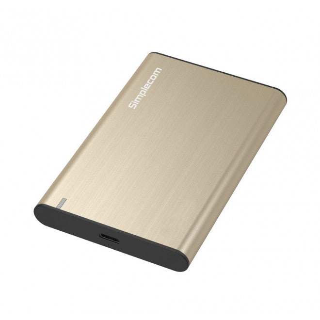 Simplecom SE221 Aluminium 2.5'' SATA HDD/SSD to USB 3.1 Enclosure Gold USB 3.1 Gen 1 support up to 5Gbps data transfer rate Simplecom SE221 Aluminium 2.5'' SATA HDD/SSD to USB 3.1 Enclosure Gold USB 3.1 Gen 1 support up to 5Gbps data transfer rate